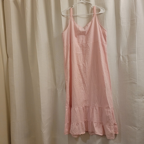 The 1 For U Women Nightgown 2XL Pink Floral Embroidered Pairy Granny Cottagecore - Picture 5 of 8